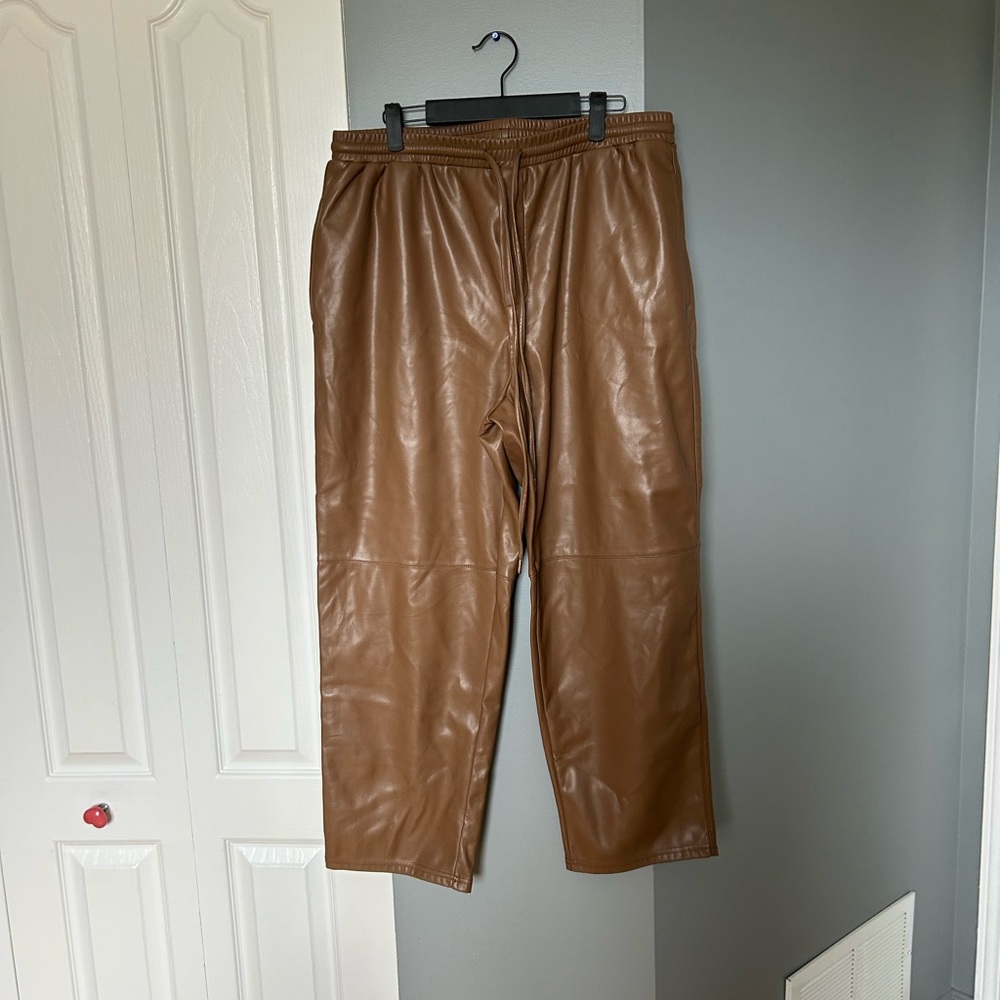 Women’s faux leather pants
